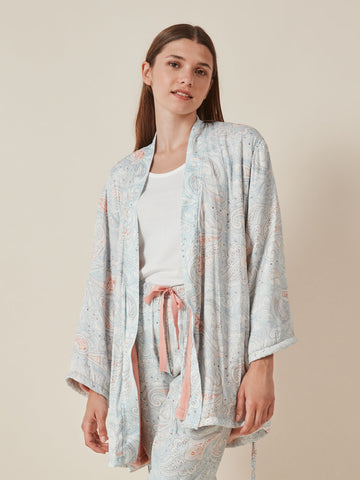 Robe estampado cruzado