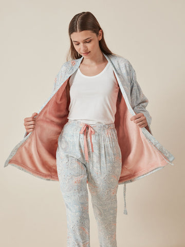 Robe estampado cruzado