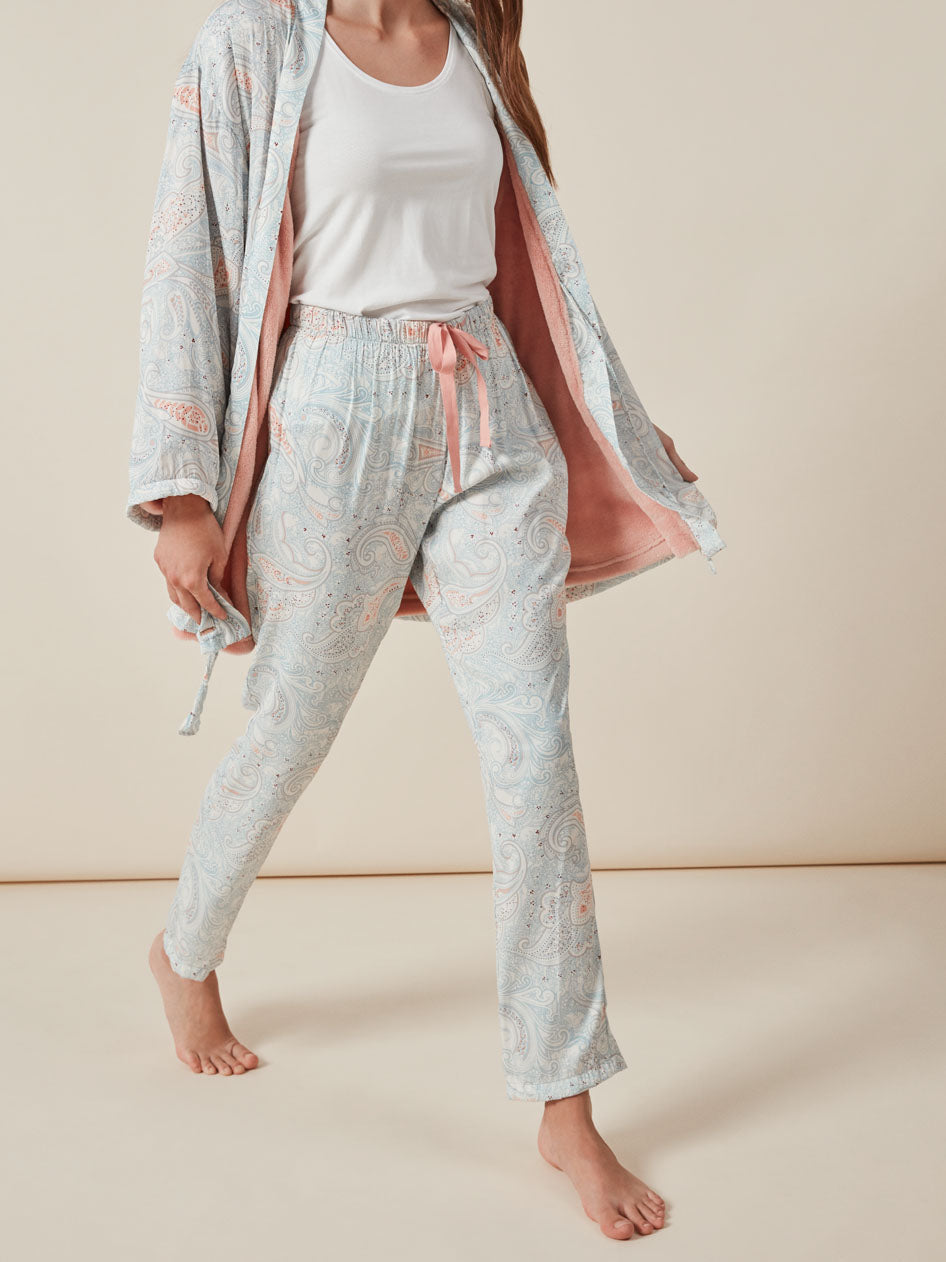 Robe estampado cruzado