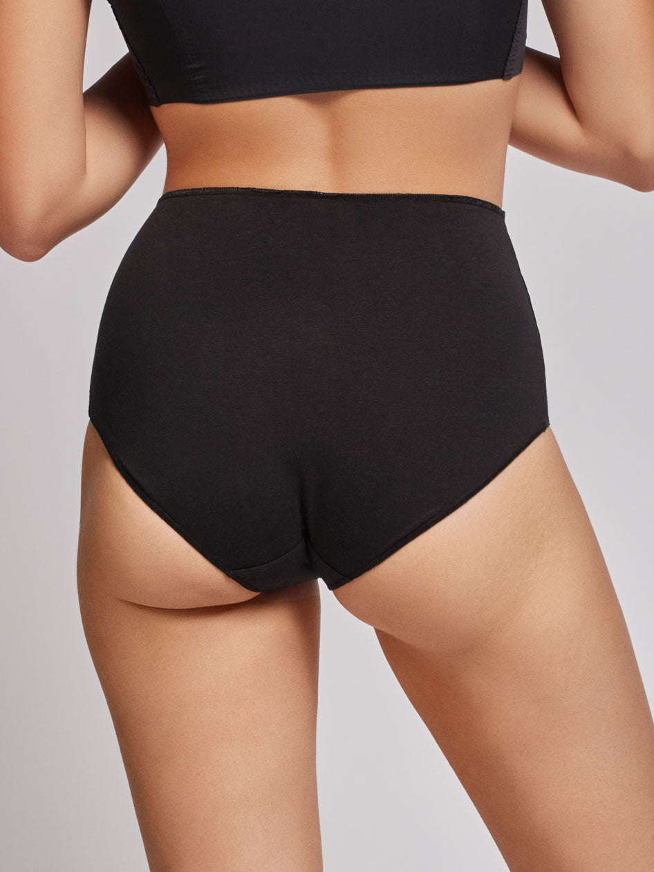 Cueca alta de algodão orgânico