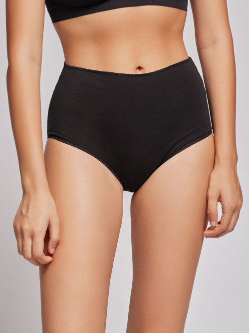 Cueca alta de algodão orgânico