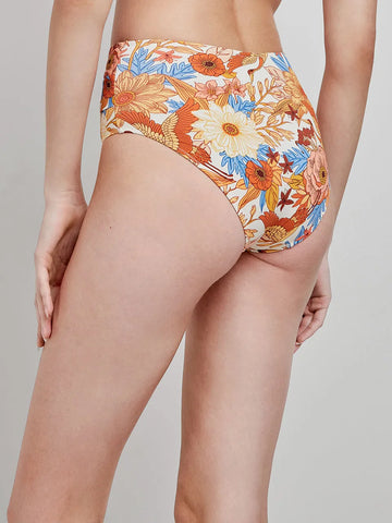 Cueca Biquini alta estampado floral