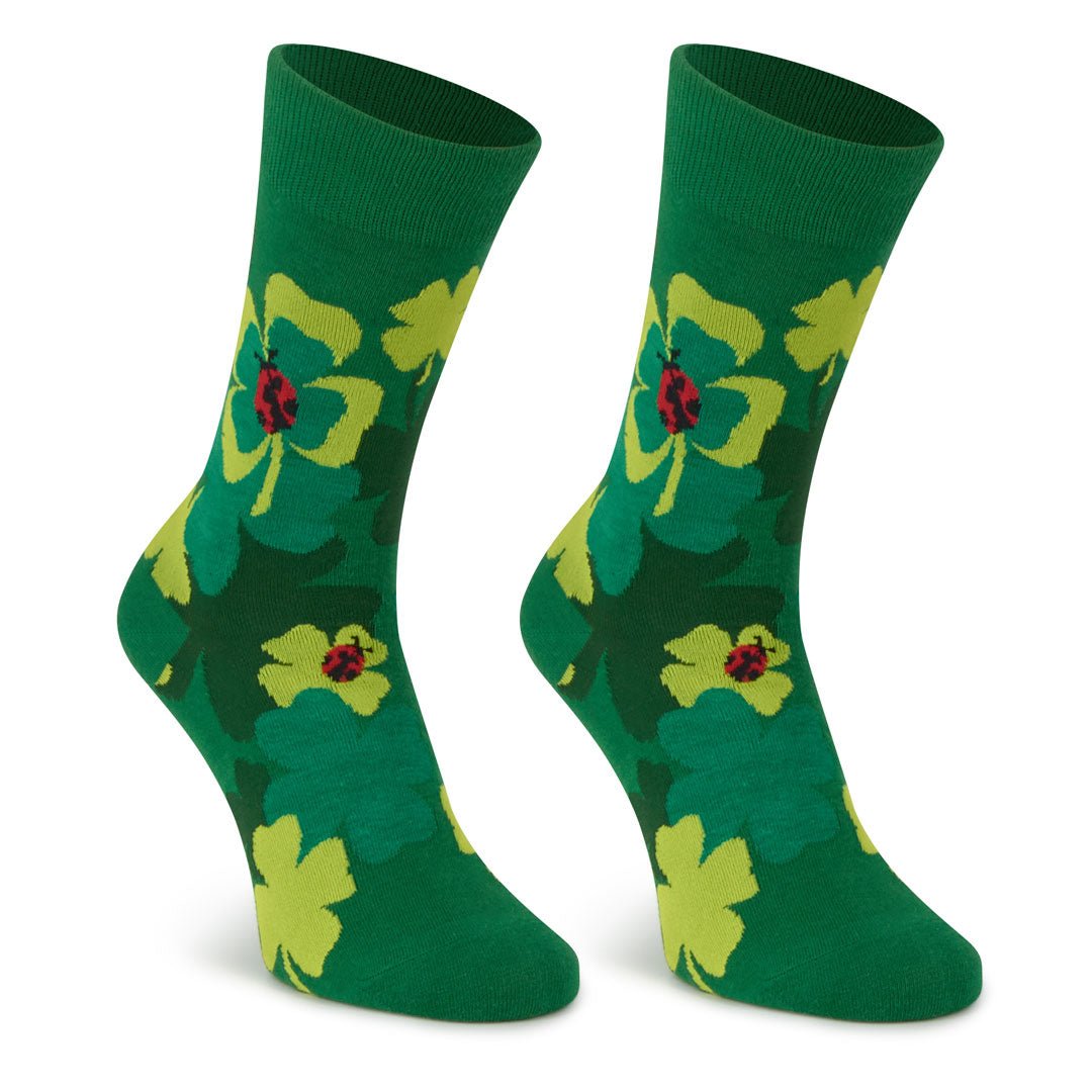 Meias divertidas Trevo 4 folhas Kylie Crazy