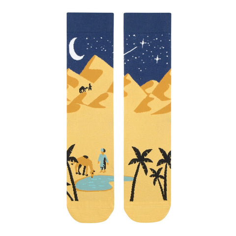 Meias desiguais e sem costura Deserto