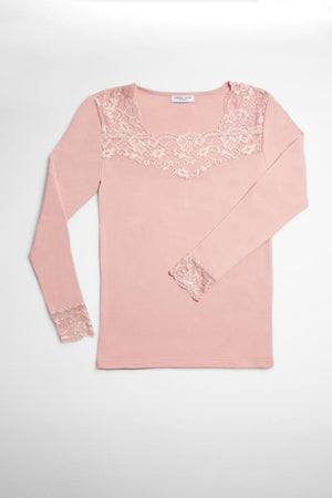 Camisola Térmica com renda manga comprida - Rarassocks