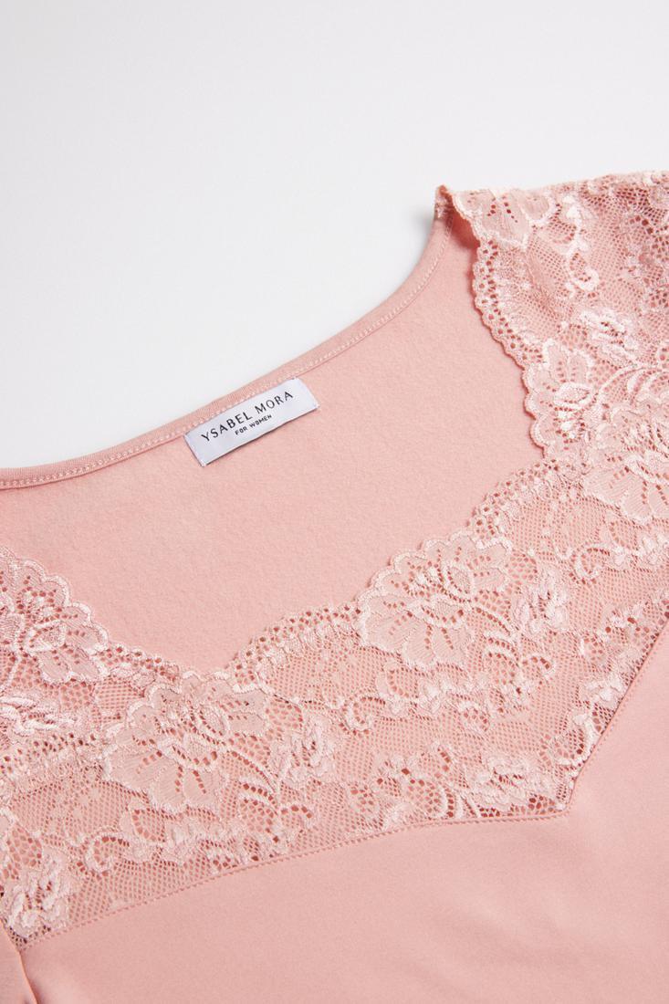 Camisola Térmica com renda manga comprida - Rarassocks