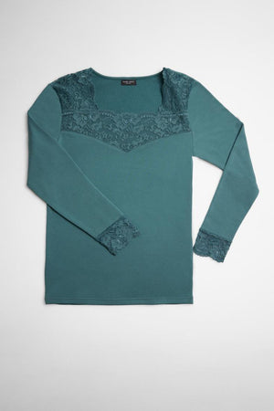 Camisola Térmica com renda manga comprida - Rarassocks