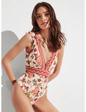 Fato de banho estampado sem aro com tecido EKO - Rarassocks