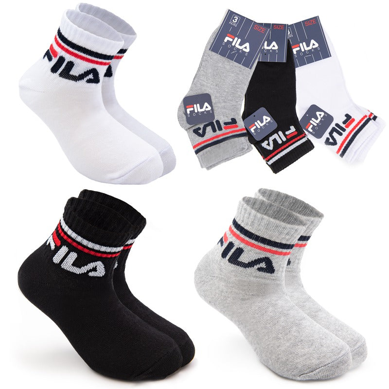 Pack 3 pares Soquetes Fila criança