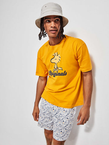 Pijama homem estampado Snoopy