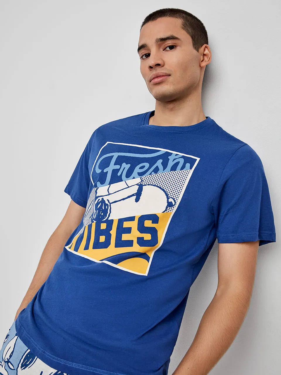 Pijama de homem em algodão Snoopy