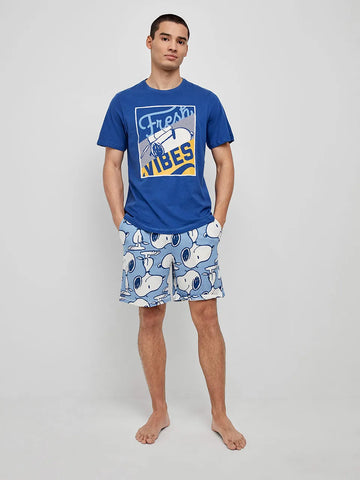 Pijama de homem em algodão Snoopy