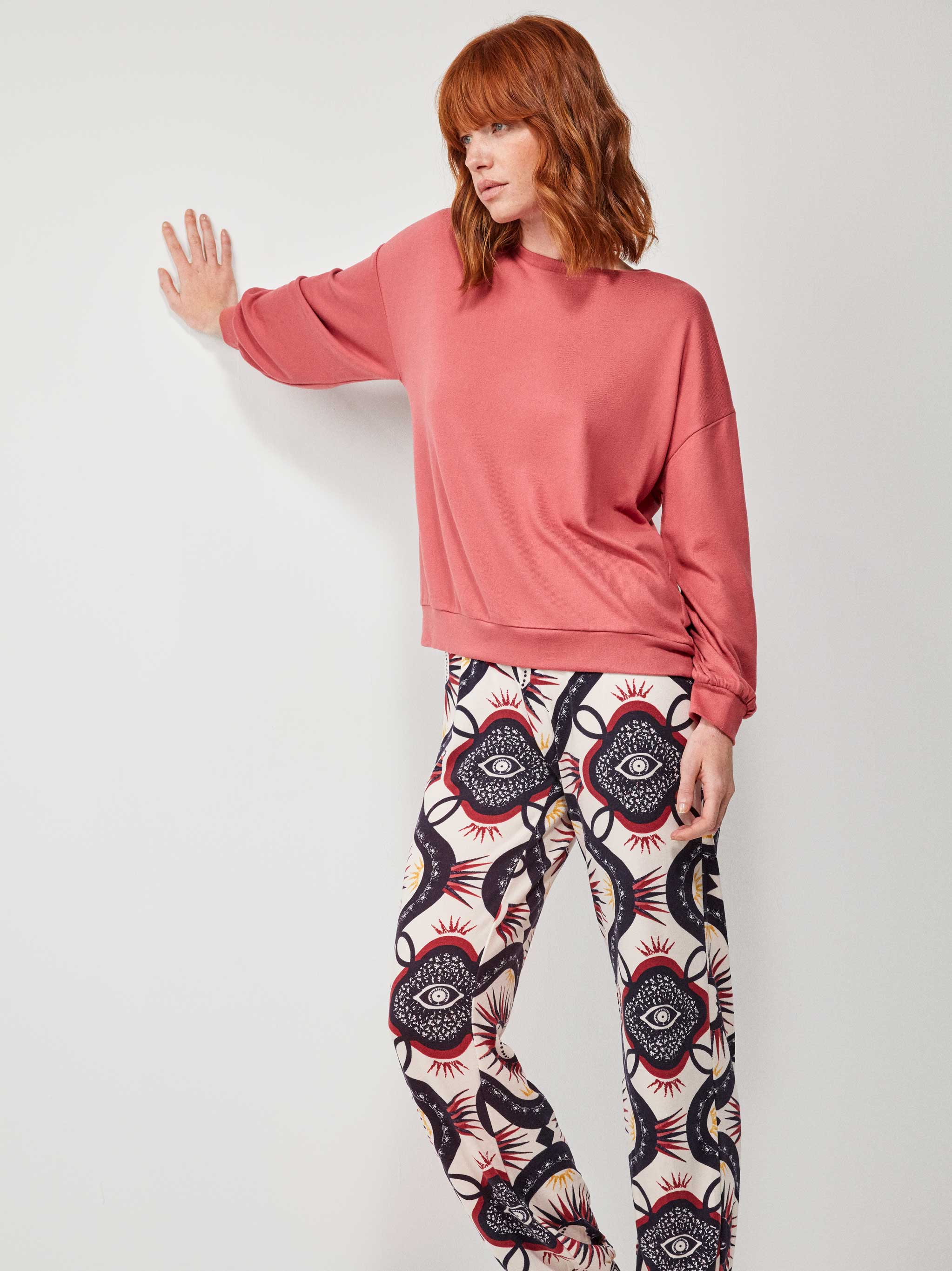 Pijama calça estampada