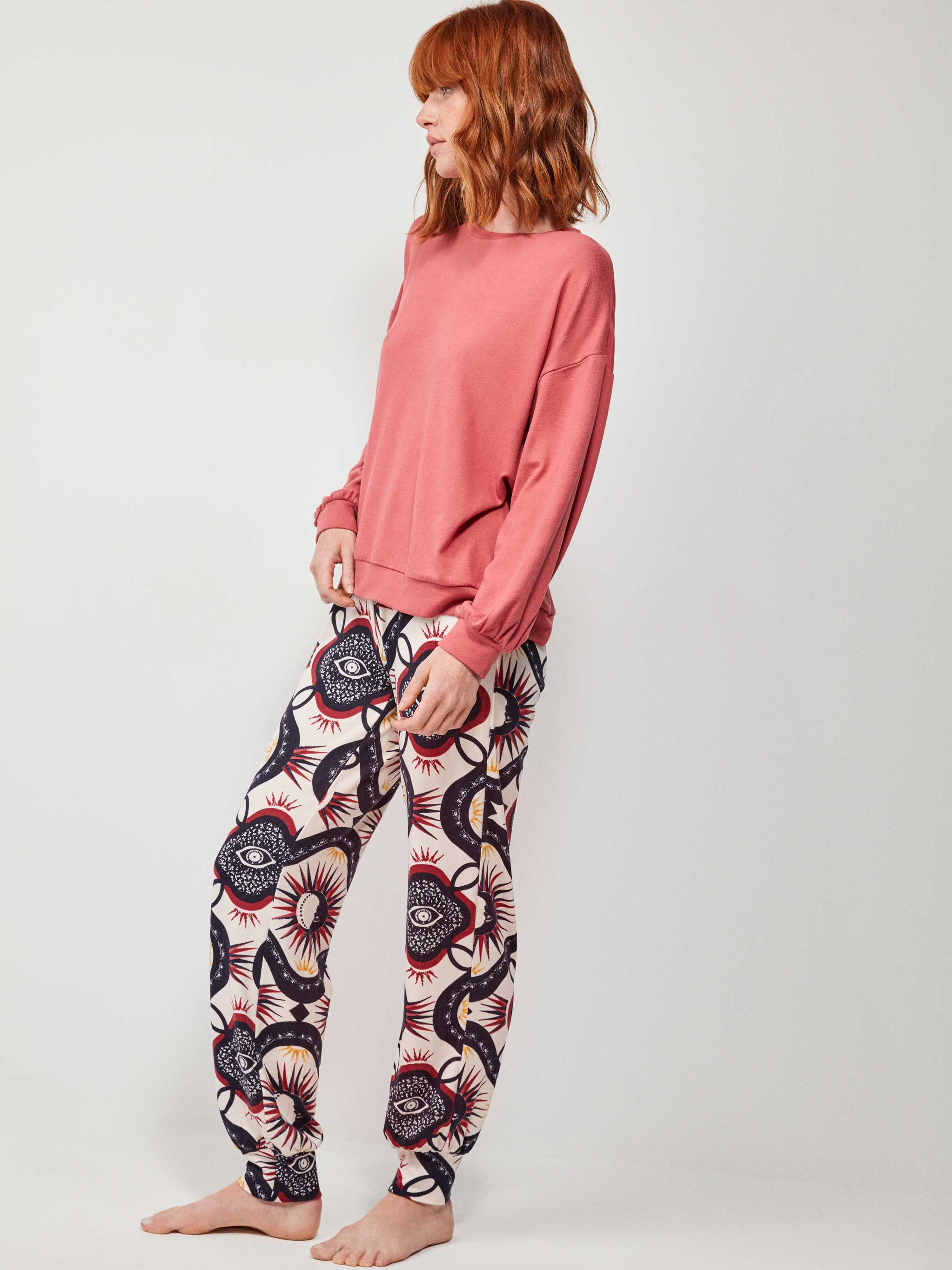 Pijama calça estampada