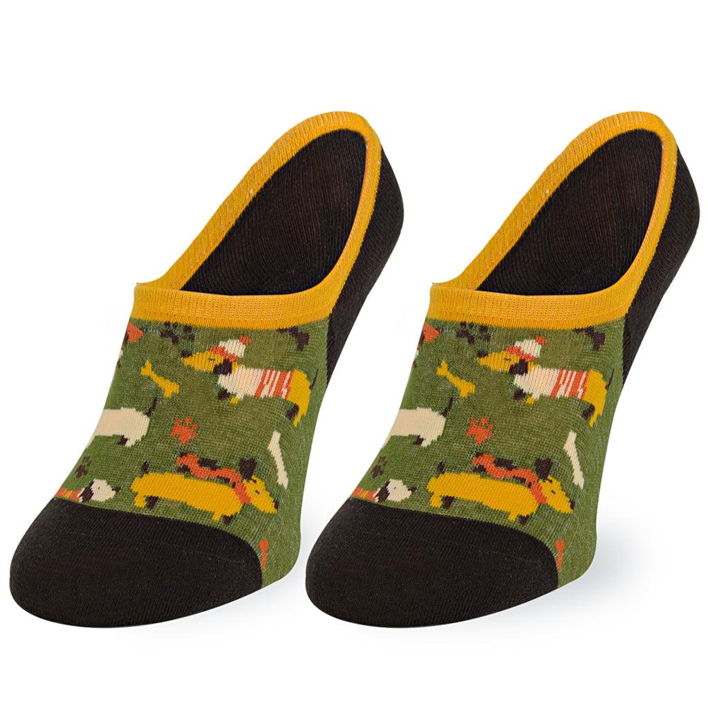 Soquete invisível Cães Salsicha Kylie Crazy - Rarassocks