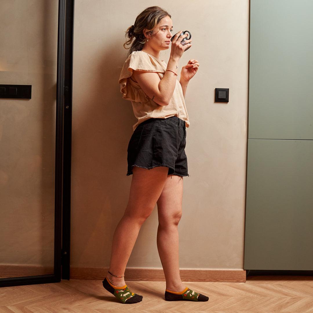 Soquete invisível Cães Salsicha Kylie Crazy - Rarassocks