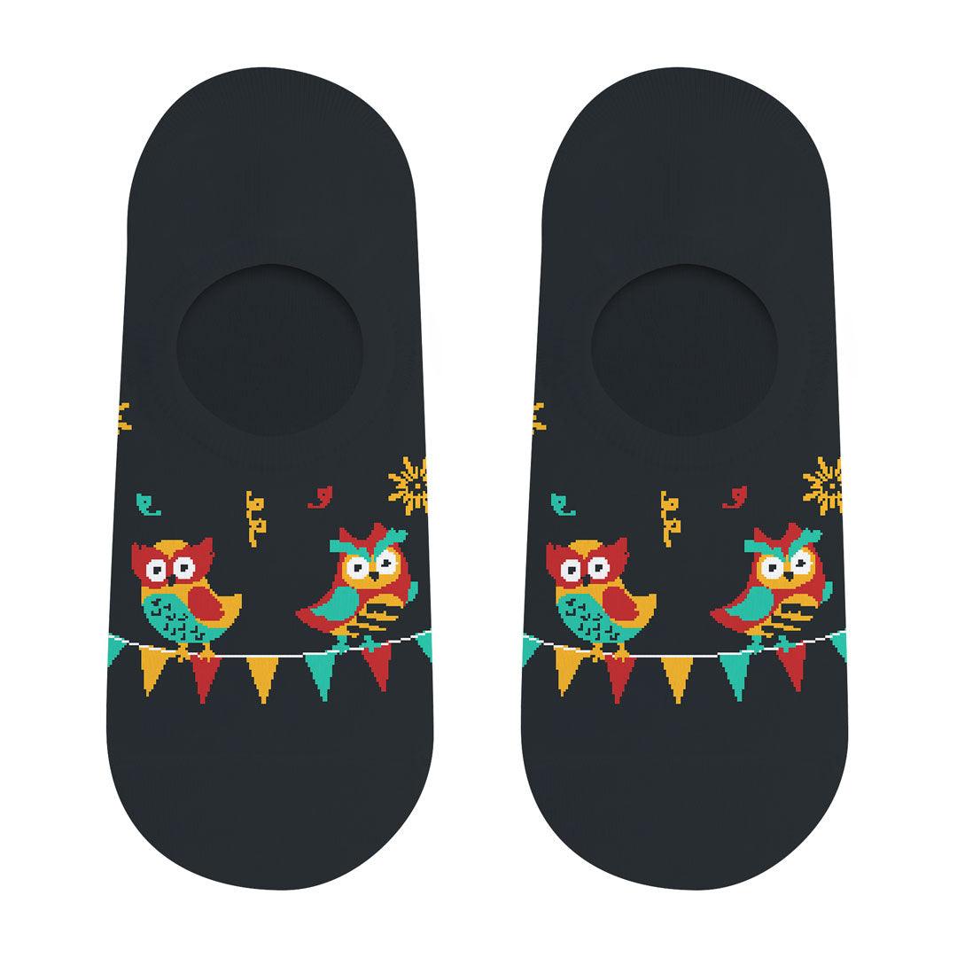 Soquete Invisível Corujas Kylie Crazy - Rarassocks