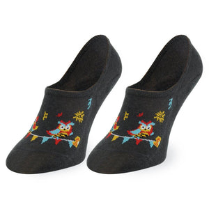 Soquete Invisível Corujas Kylie Crazy - Rarassocks