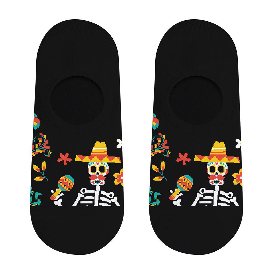 Soquete Invisível Esqueleto Kylie Crazy - Rarassocks