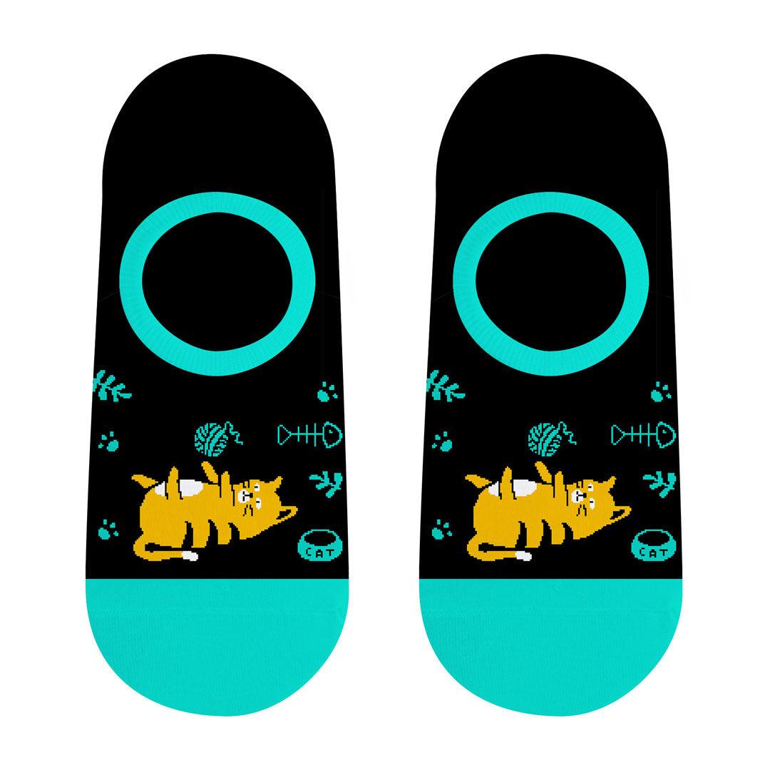 Soquete invisível Gato Kylie Crazy - Rarassocks