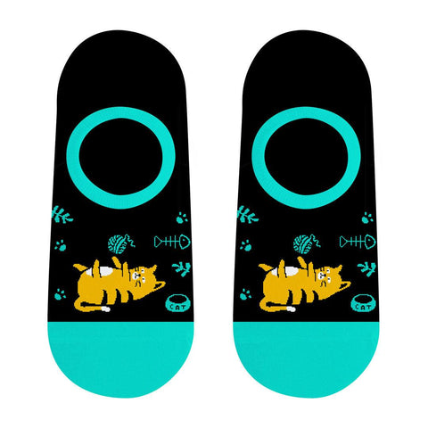Soquete invisível Gato Kylie Crazy - Rarassocks