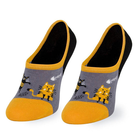 Soquete invisível Gatos Kylie Crazy - Rarassocks