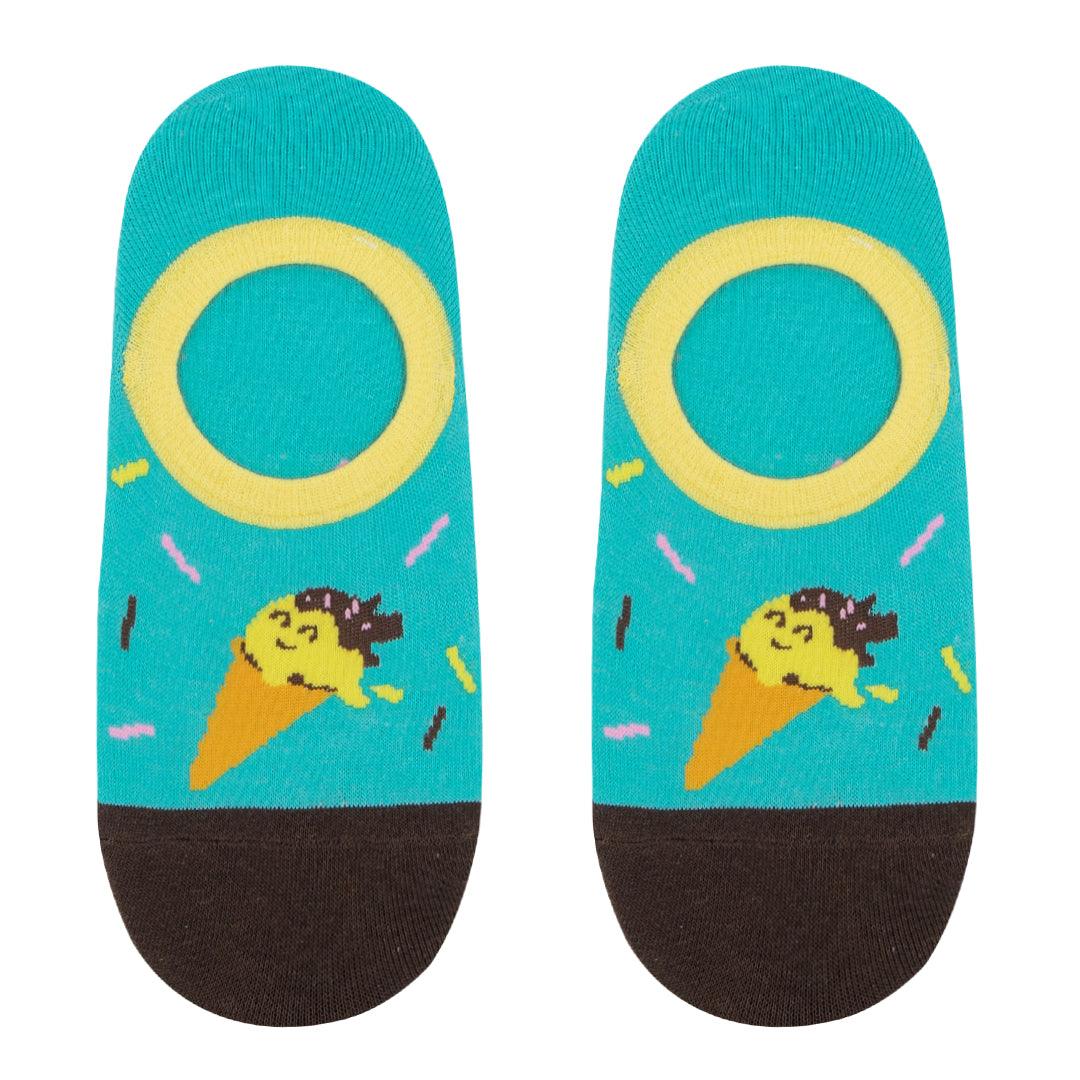 Soquete invisível Gelados Kylie Crazy - Rarassocks