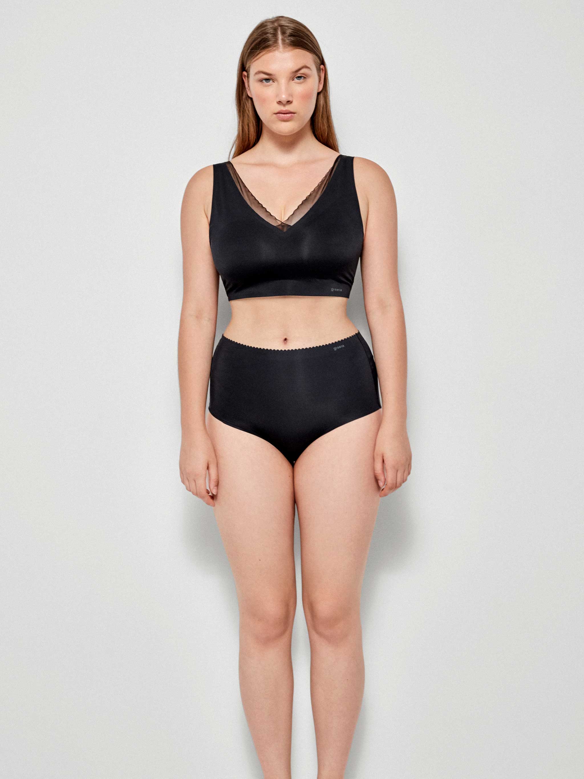 Sutiã sem aros com foam em tecido termofundido