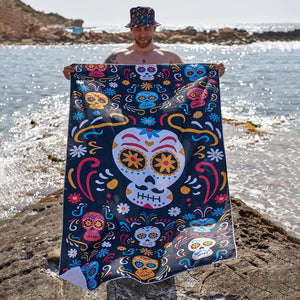 Toalha de Praia Caveiras Mexicanas - Rarassocks