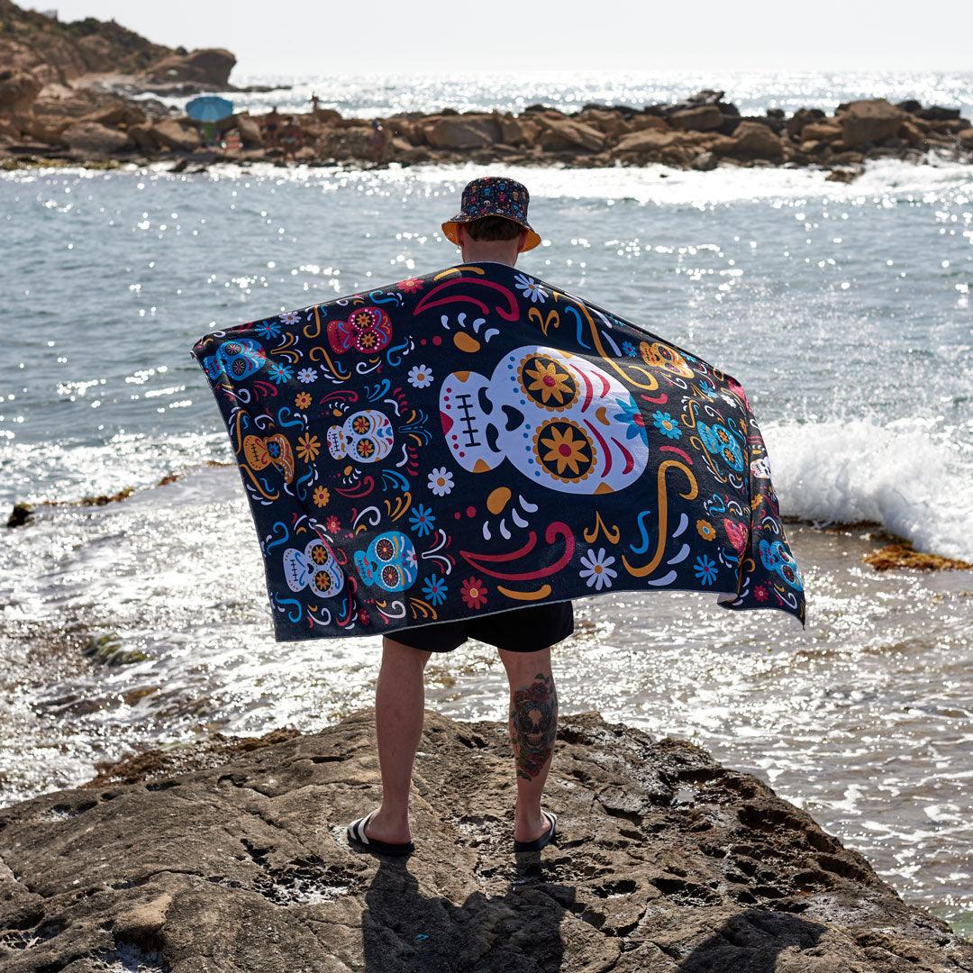Toalha de Praia Caveiras Mexicanas - Rarassocks