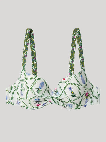 Top de biquini de capacidade estampado