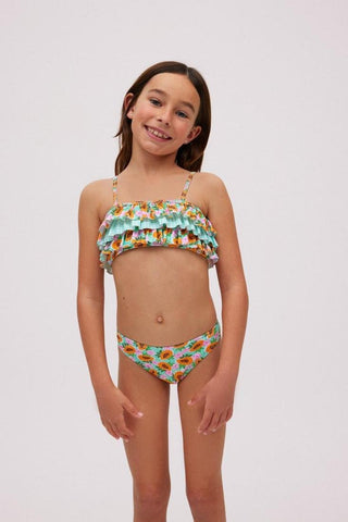 Biquíni Menina Top com Folhos