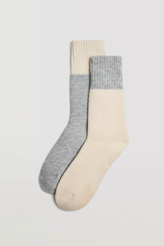Pack de 2 pares de meias antiderrapantes