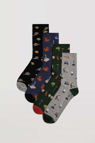 Pack 4 pares de meias sem punho