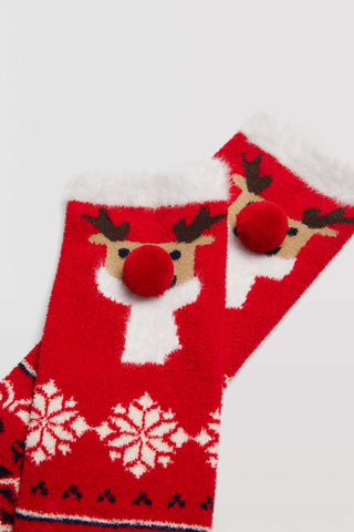 Meias antiderrapantes para homem Natal