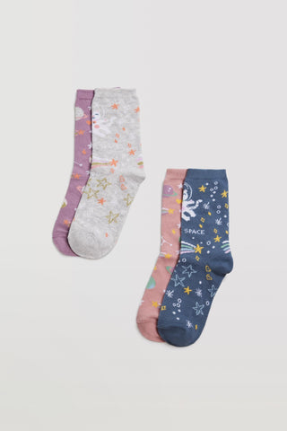 Pack 4 pares de meias