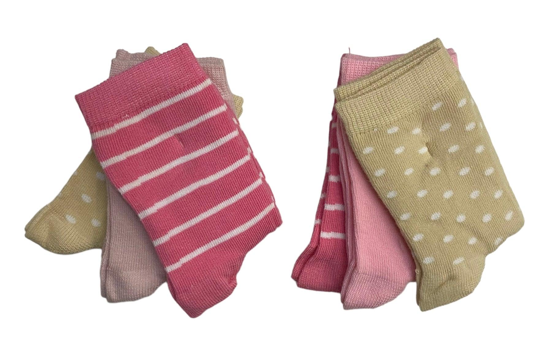 6 pares Meias algodão Meninas - Rarassocks