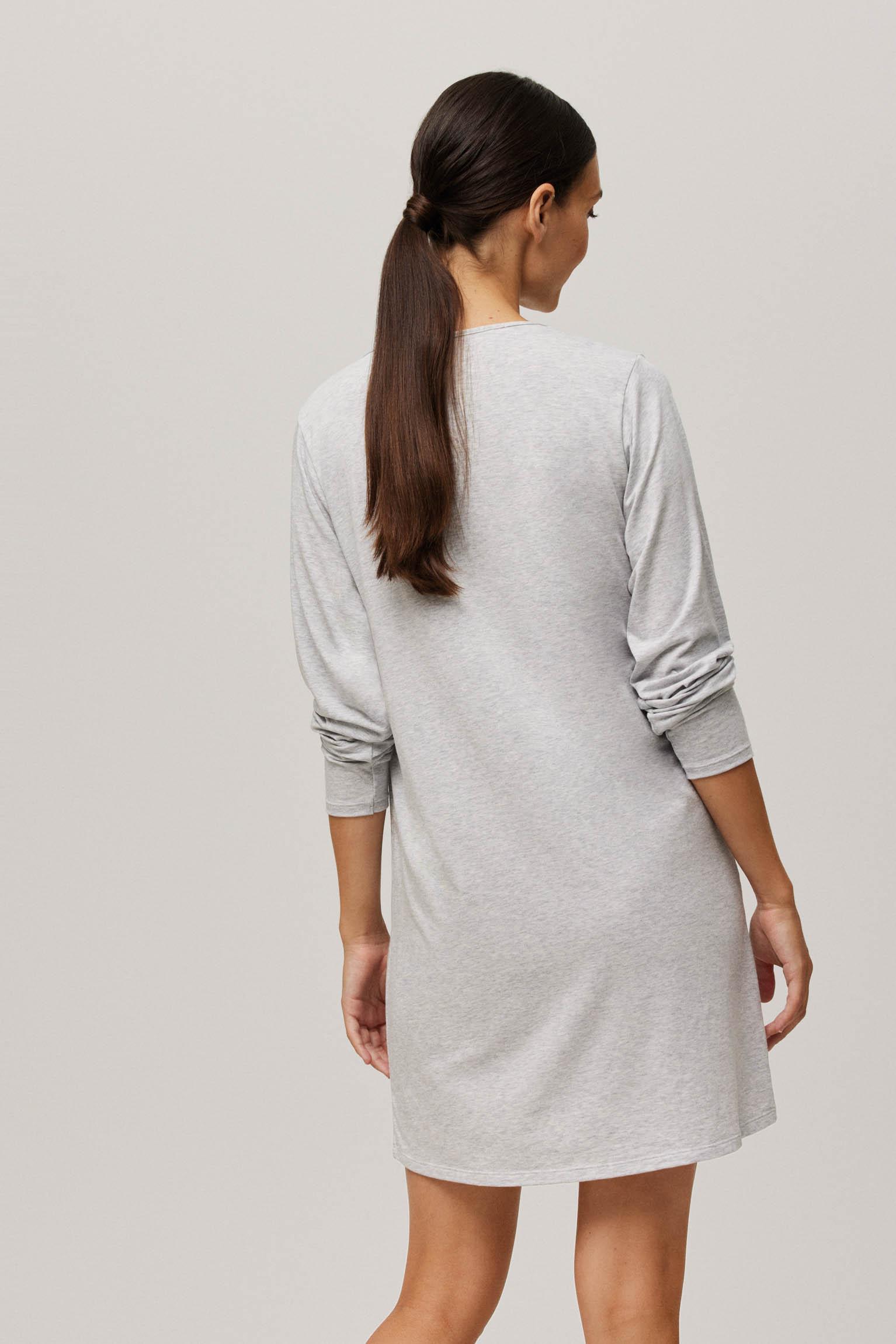 Camisa de noite de lactancia de manga comprida - Rarassocks