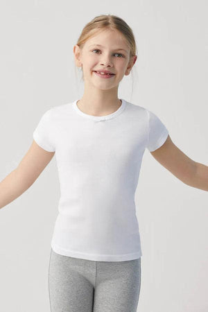 Camisola Interior Manga Curta Menina - Rarassocks