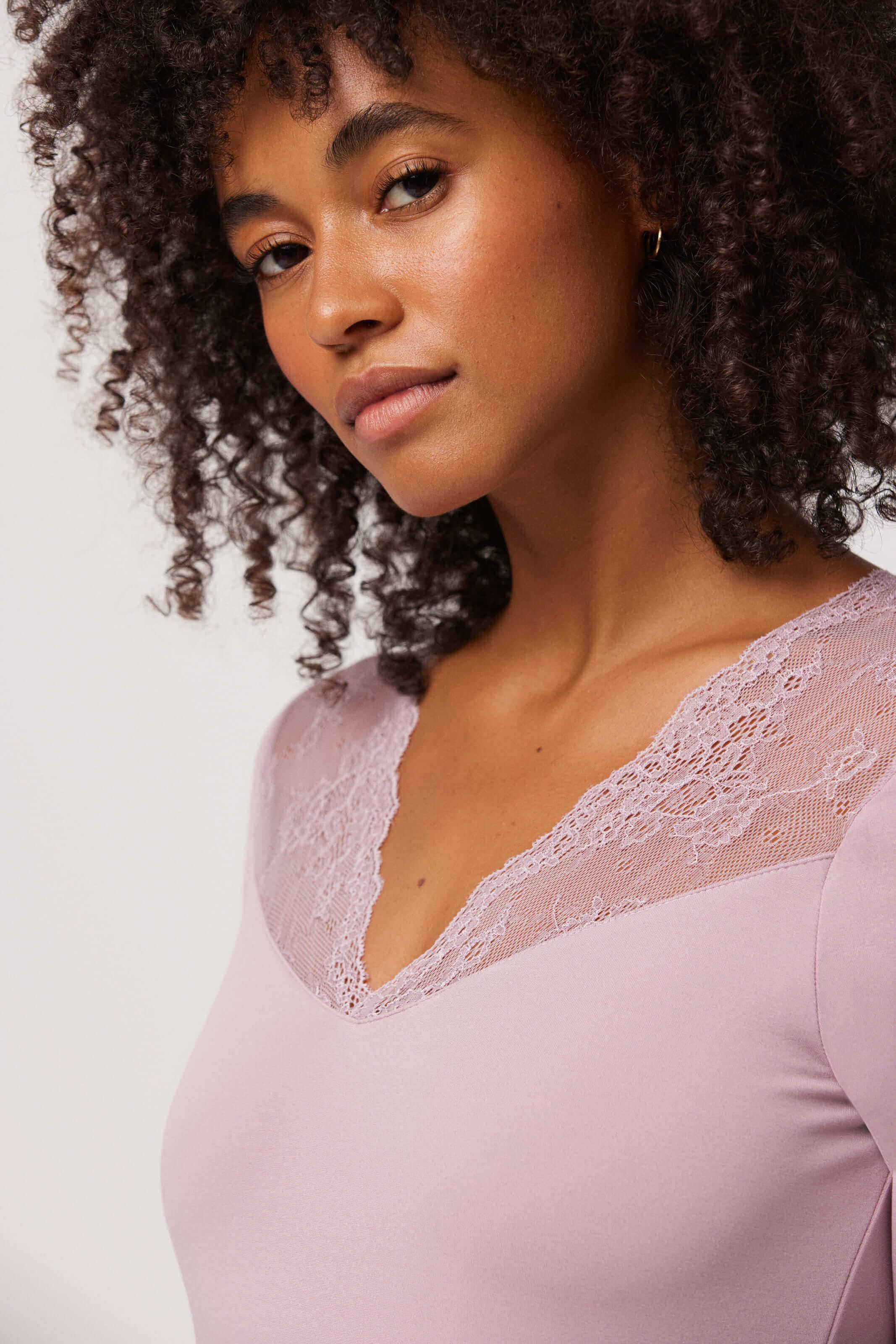 Camisola Manga Comprida de Renda Ysabel Mora - Rarassocks