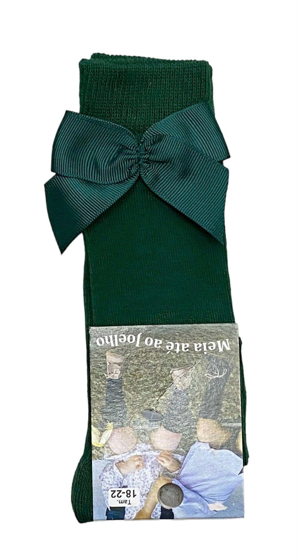 Meia de bebé até ao joelho com laço - Rarassocks