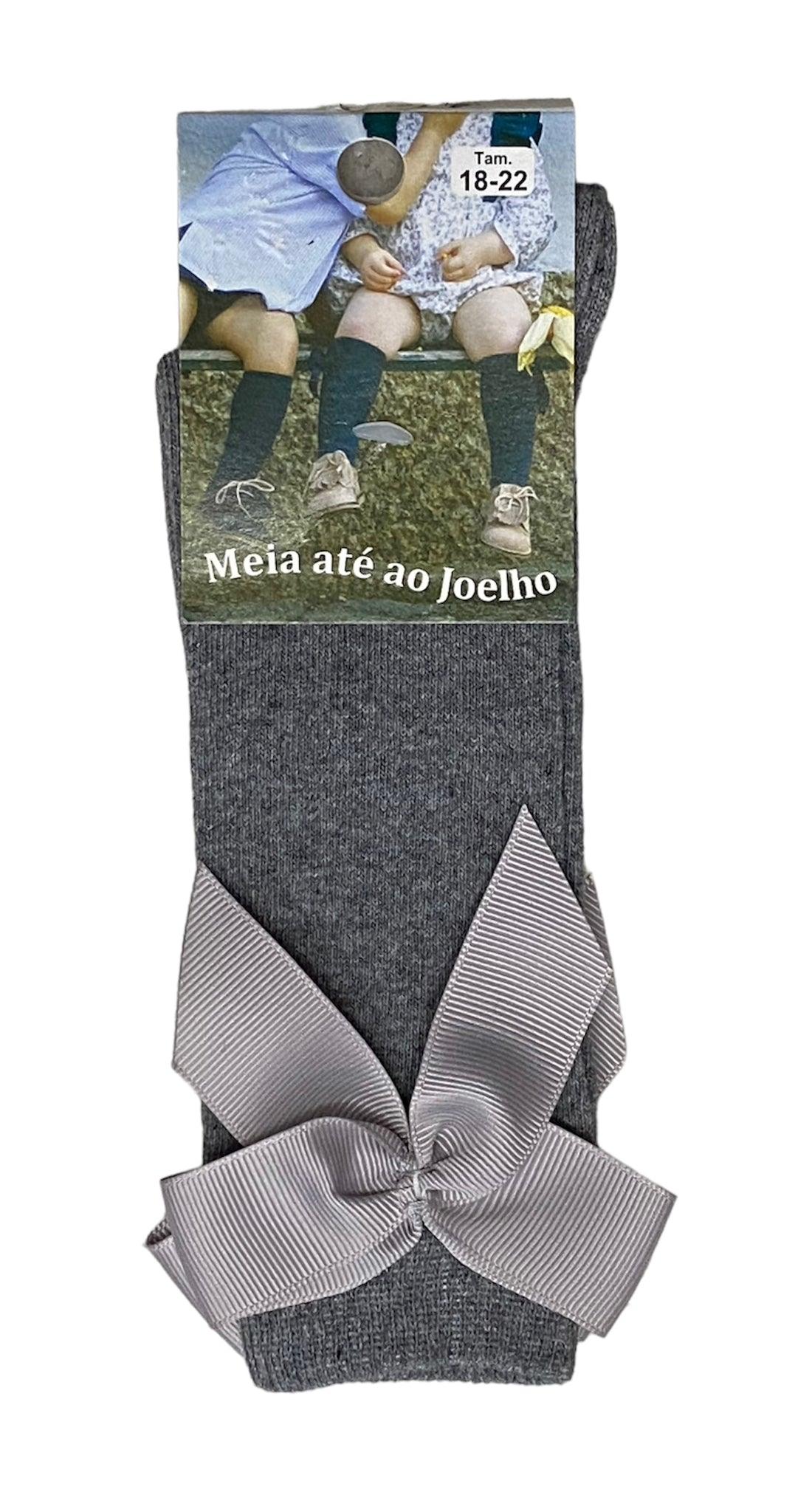 Meia de bebé até ao joelho com laço - Rarassocks