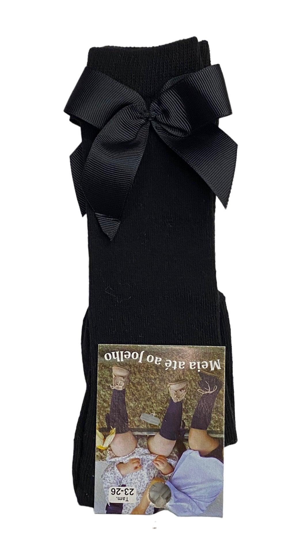 Meia de bebé até ao joelho com laço - Rarassocks