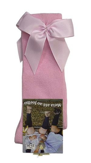 Meia de bebé até ao joelho com laço - Rarassocks