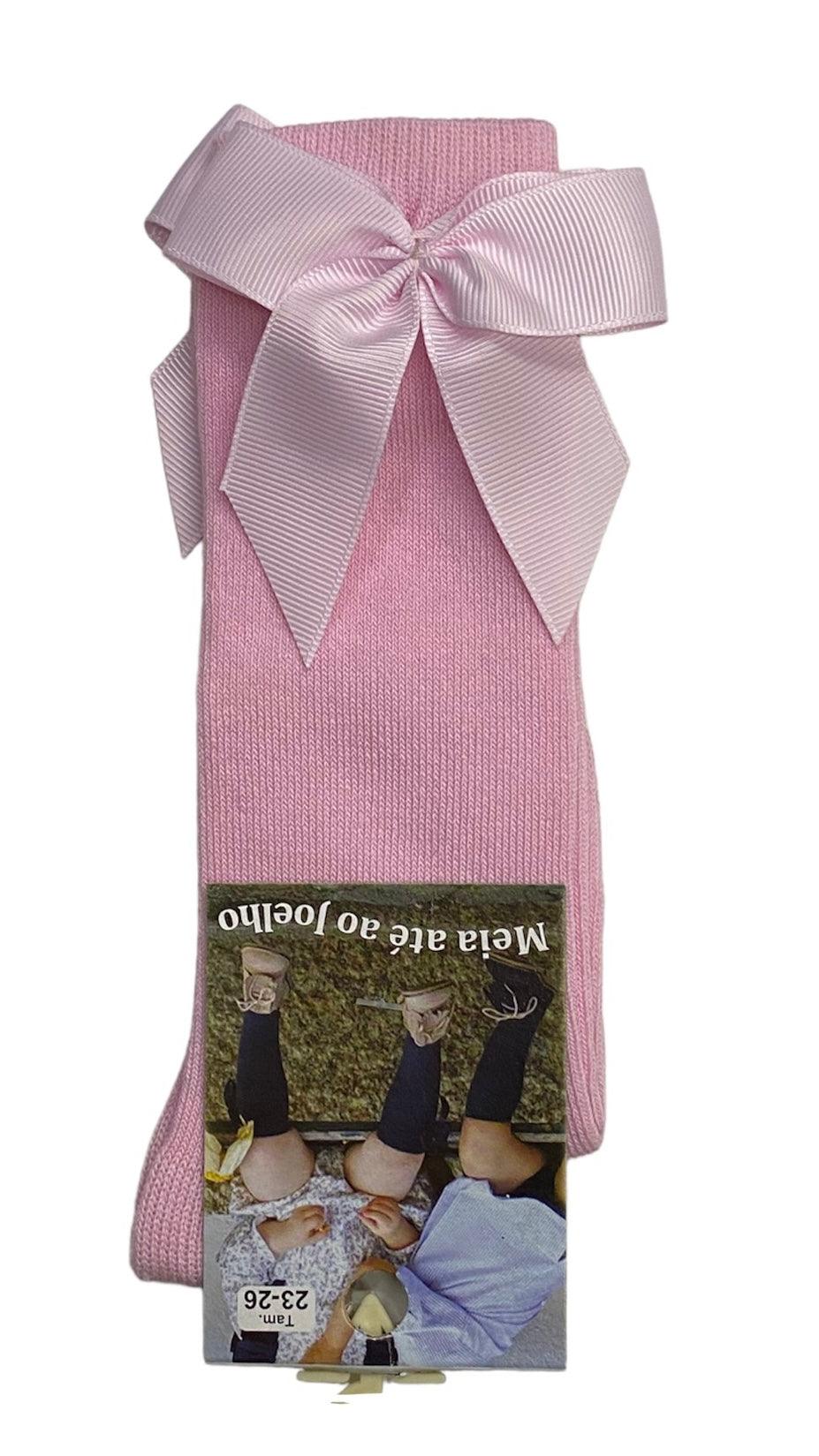 Meia de bebé até ao joelho com laço - Rarassocks