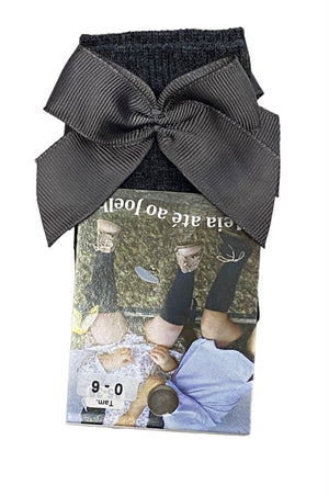 Meia de bebé até ao joelho com laço - Rarassocks