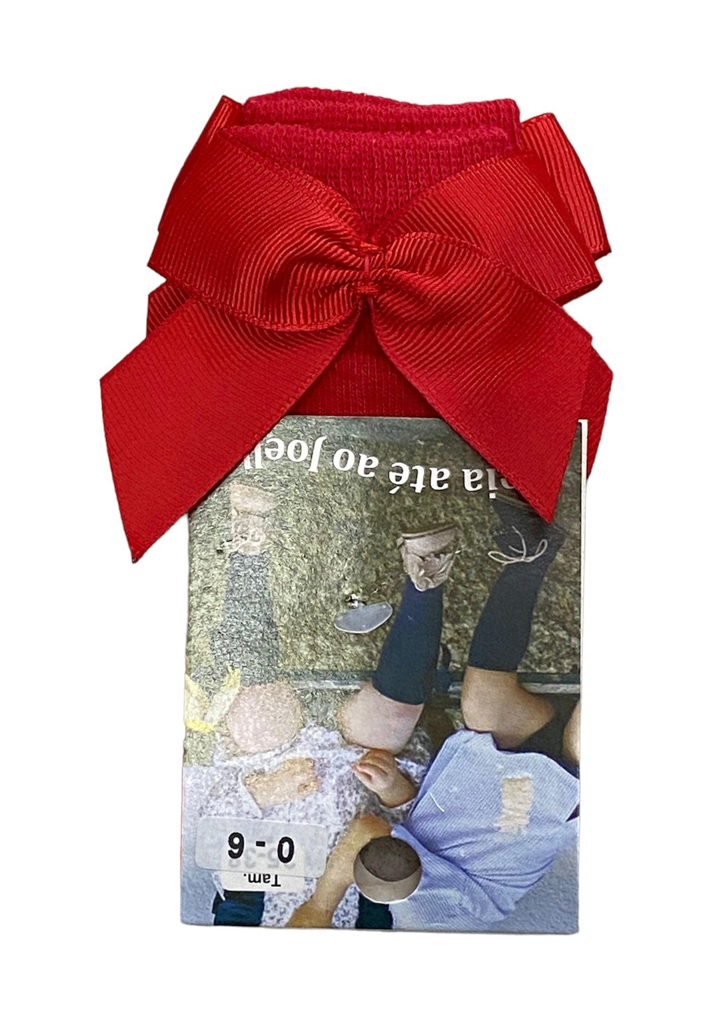 Meia de bebé até ao joelho com laço - Rarassocks