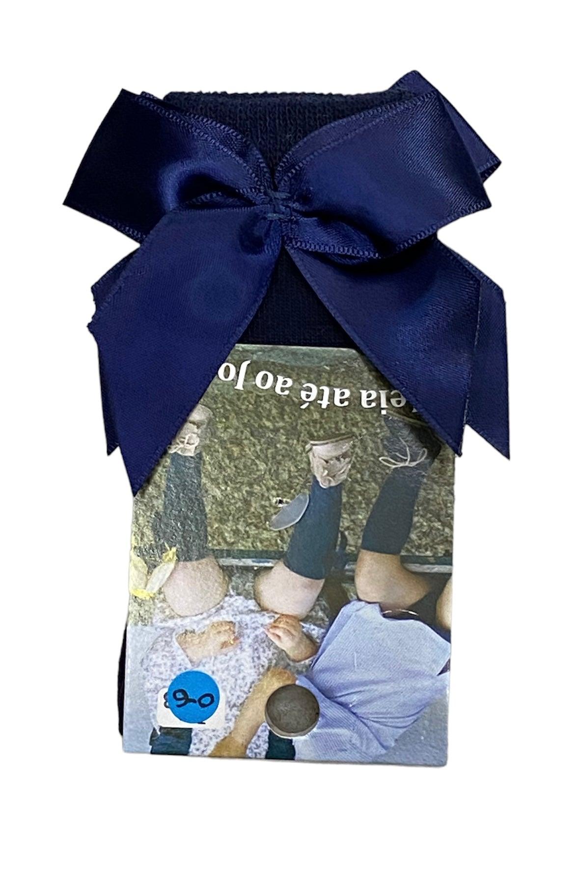 Meia de bebé até ao joelho com laço - Rarassocks