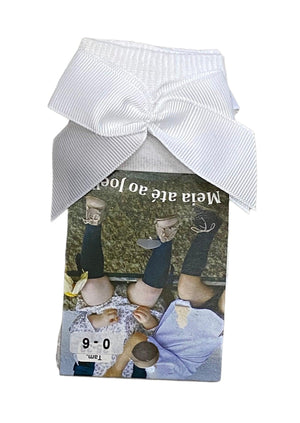Meia de bebé até ao joelho com laço - Rarassocks