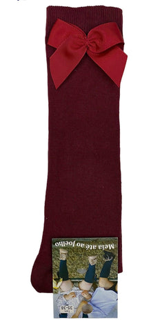 Meia de Criança até ao joelho com laço - Rarassocks